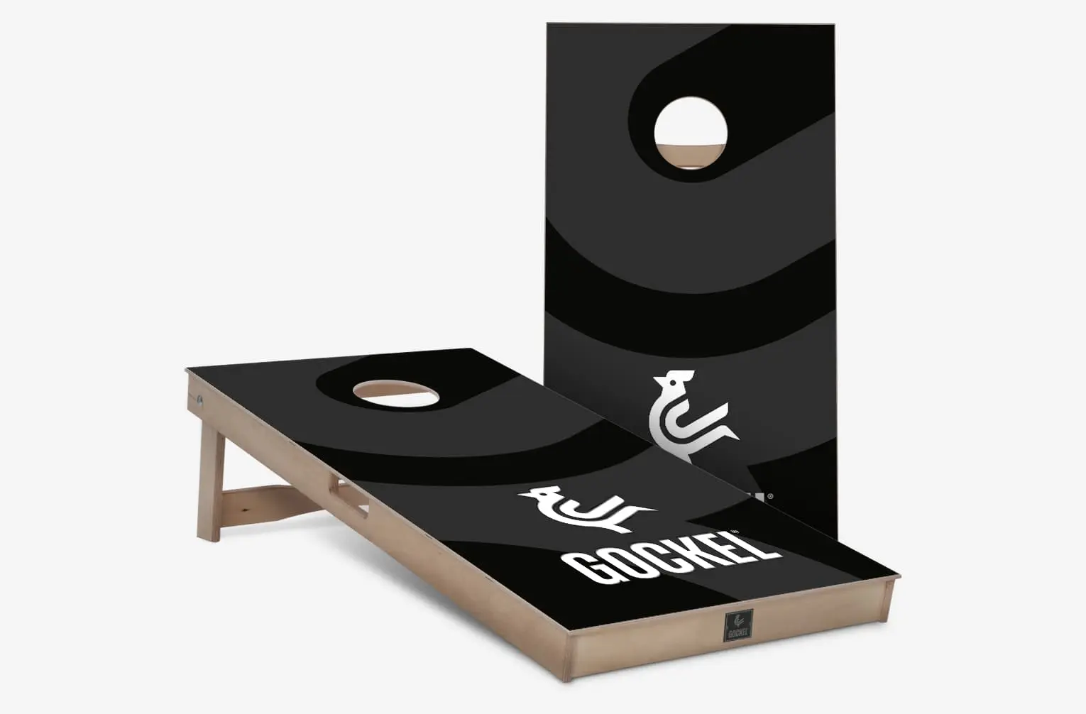Set Cornhole-Boards mit Gockel-Logo