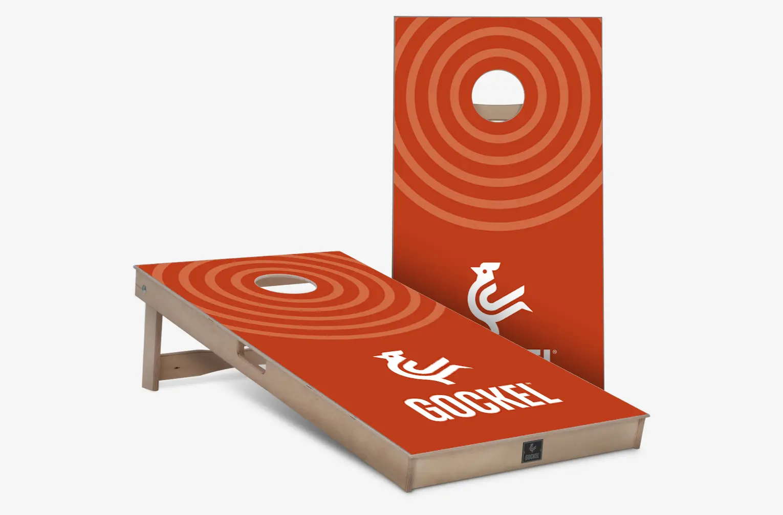 Cornhole Boards orange Kreise