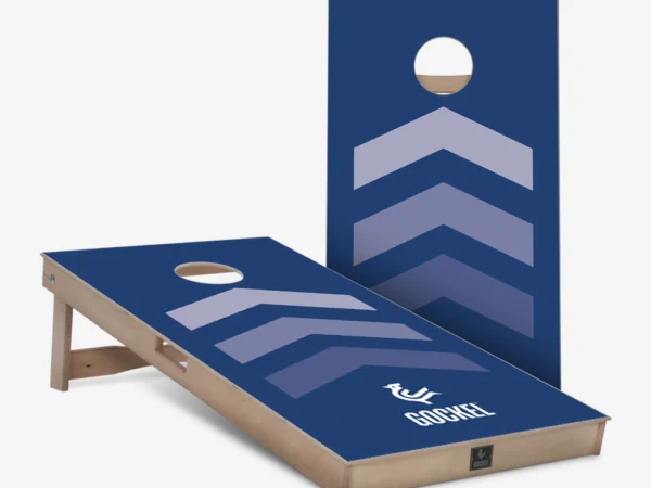 Cornhole Boards blaue Pfeile