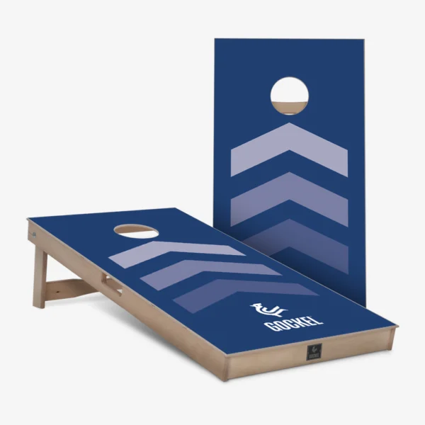 Cornhole Boards blaue Pfeile
